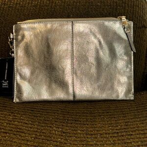 INC International Concepts Gold Wristlet Clutch NWT